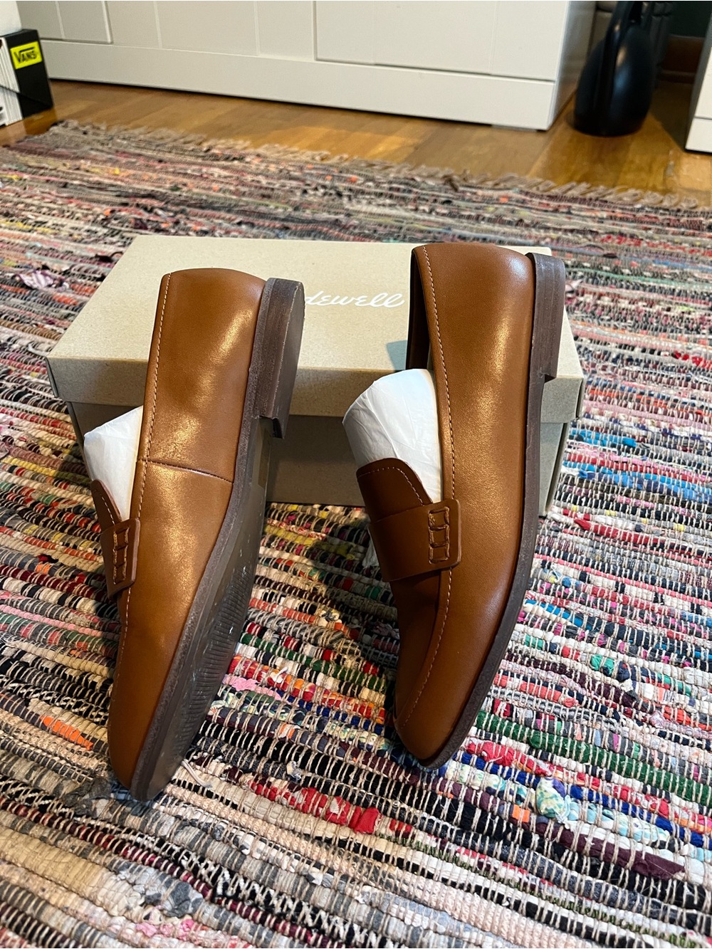 Madewell Tan Leather Penny Loafers - Picture 5 of 6